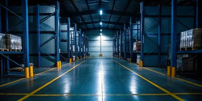 A modern Mansfield warehousing facility with organized pallet storage for efficient logistics solutions.