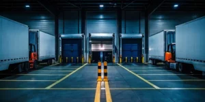 Freight crossdock facility with trucks, for when a crossdock is needed near you.