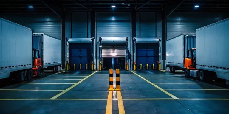 Freight crossdock facility with trucks, for when a crossdock is needed near you.