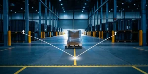 Palletized freight in a warehouse needing freight fix and rework services near me.