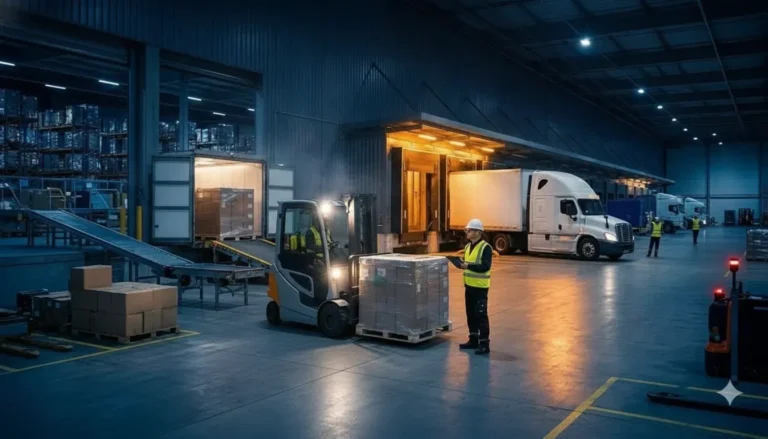 Emergency load transfer for trucks at a commercial cross-dock